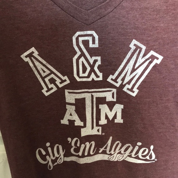 Maroon A&M baseball t-shirt - Picture 3 of 3